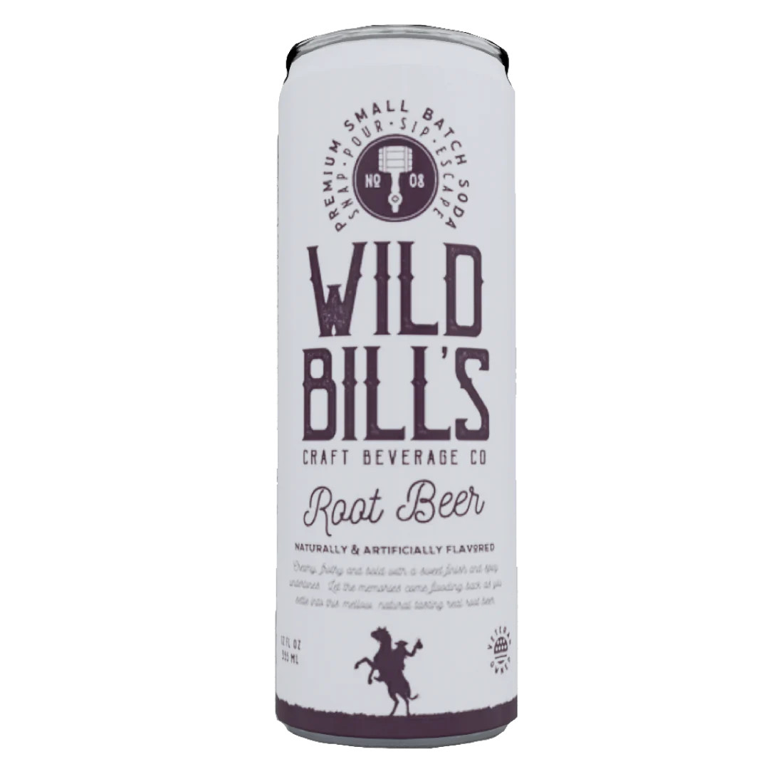 Wild Bill’s Soda Pop Root Beer 4 PACK – 12oz – FREE SHIPPING