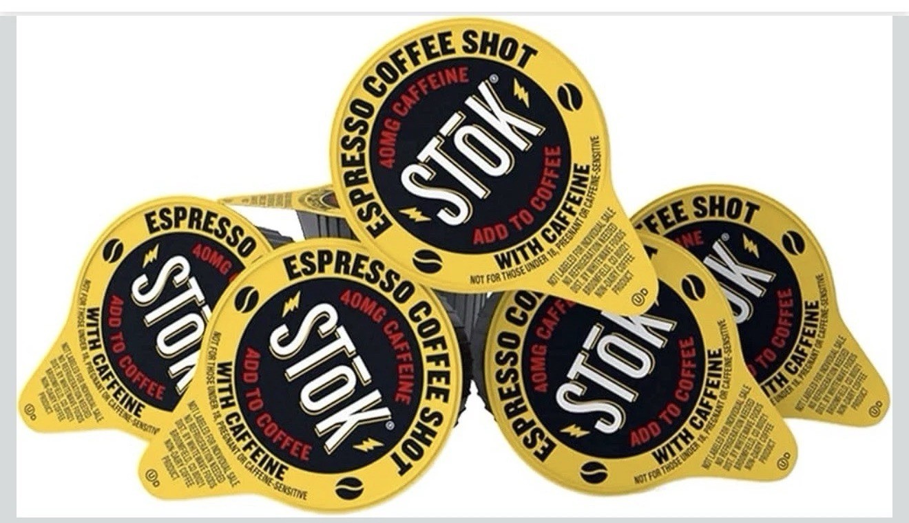 Stok Caffeinated Black Coffee Shot 50 count Expresso Caffiene Unsweetened Dark
