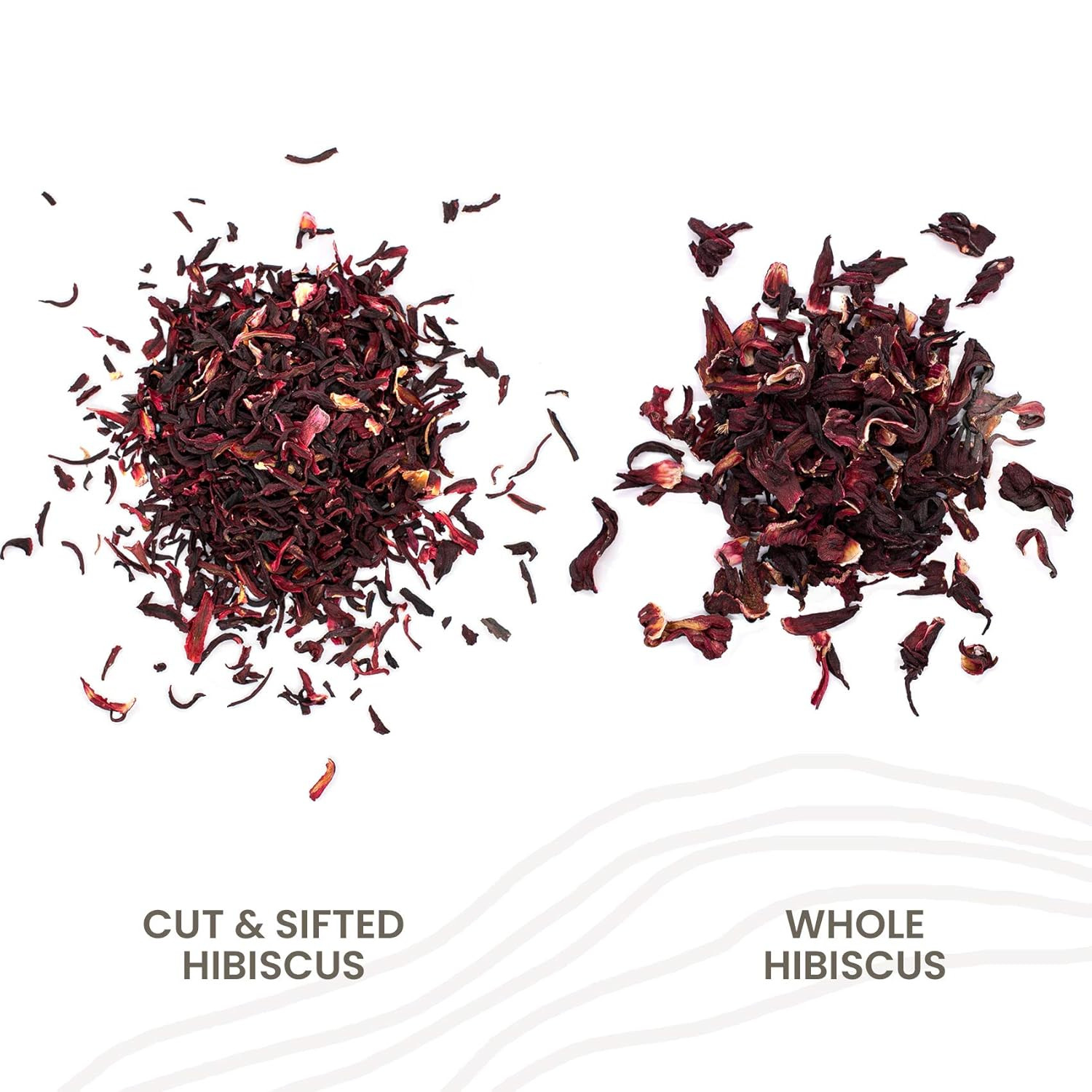 Naturals, Hibiscus Flowers 1LB (16 Oz) Hibiscus Tea Cut & Sifted Flowers, Flor D