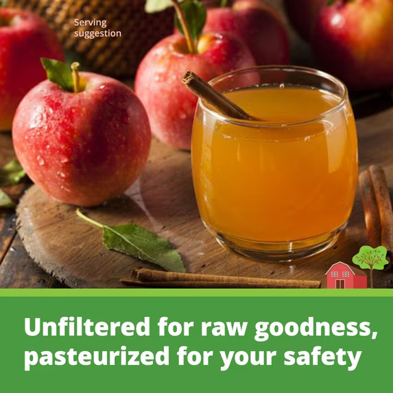 Musselman’s 100% Apple Cider, Fresh Pressed, 128 fl oz Jug – 2 Packs