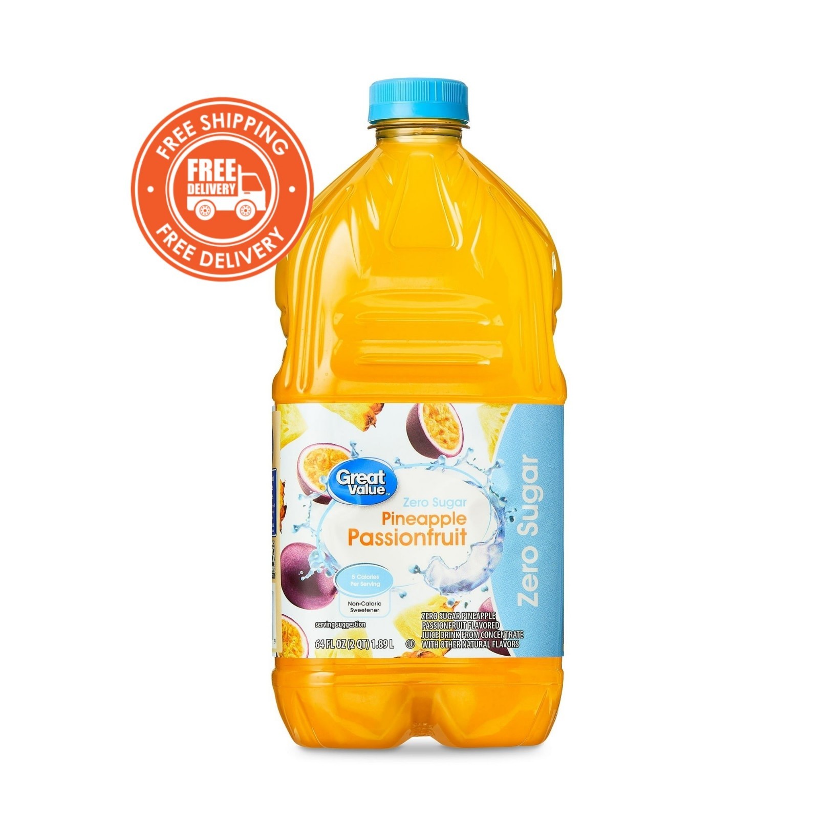 Great Value Zero Sugar Pineapple Passionfruit Juice – 64 fl oz