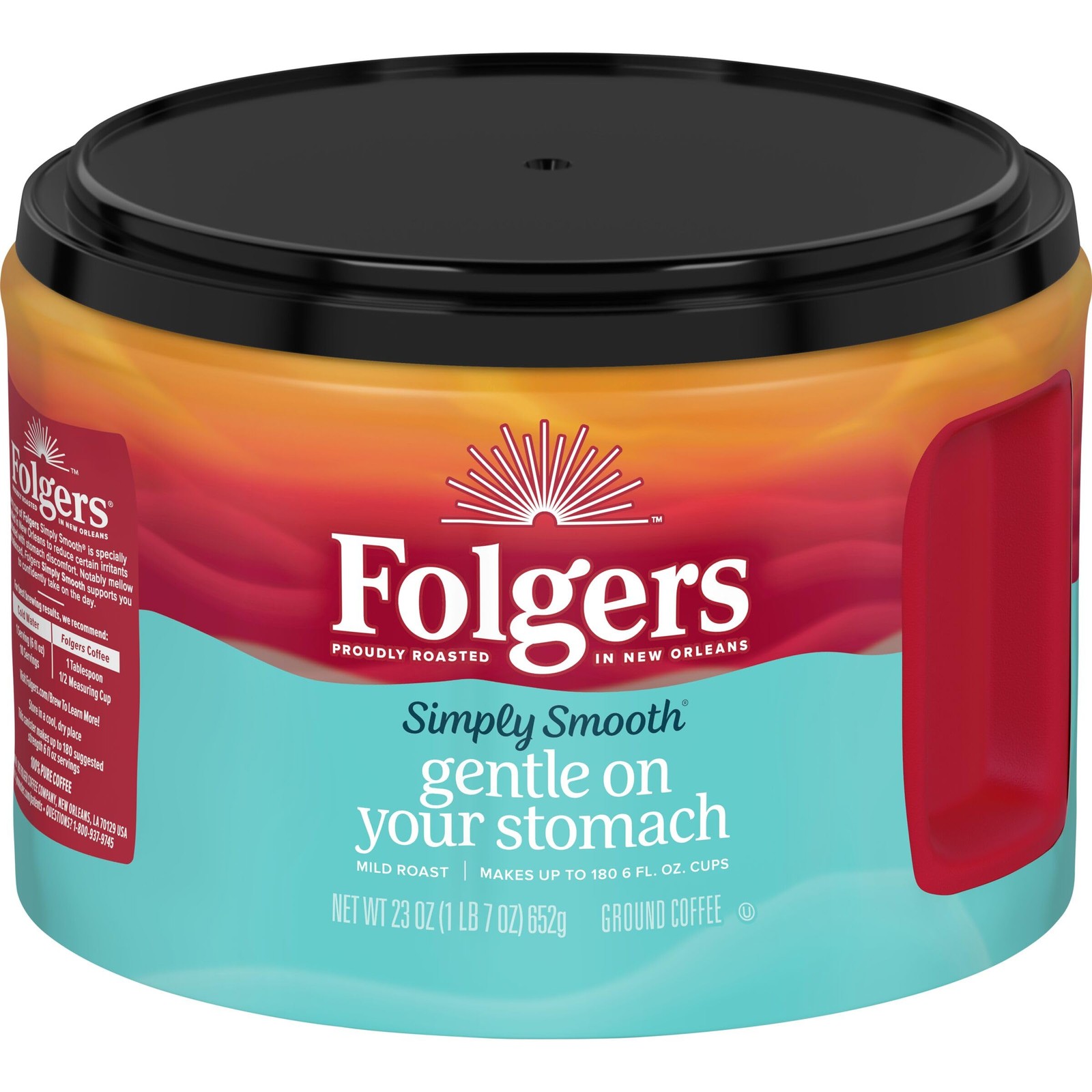 Folgers Simply Smooth Ground Coffee, Mild Roast, 23 23 Ounce (Pack of 1)