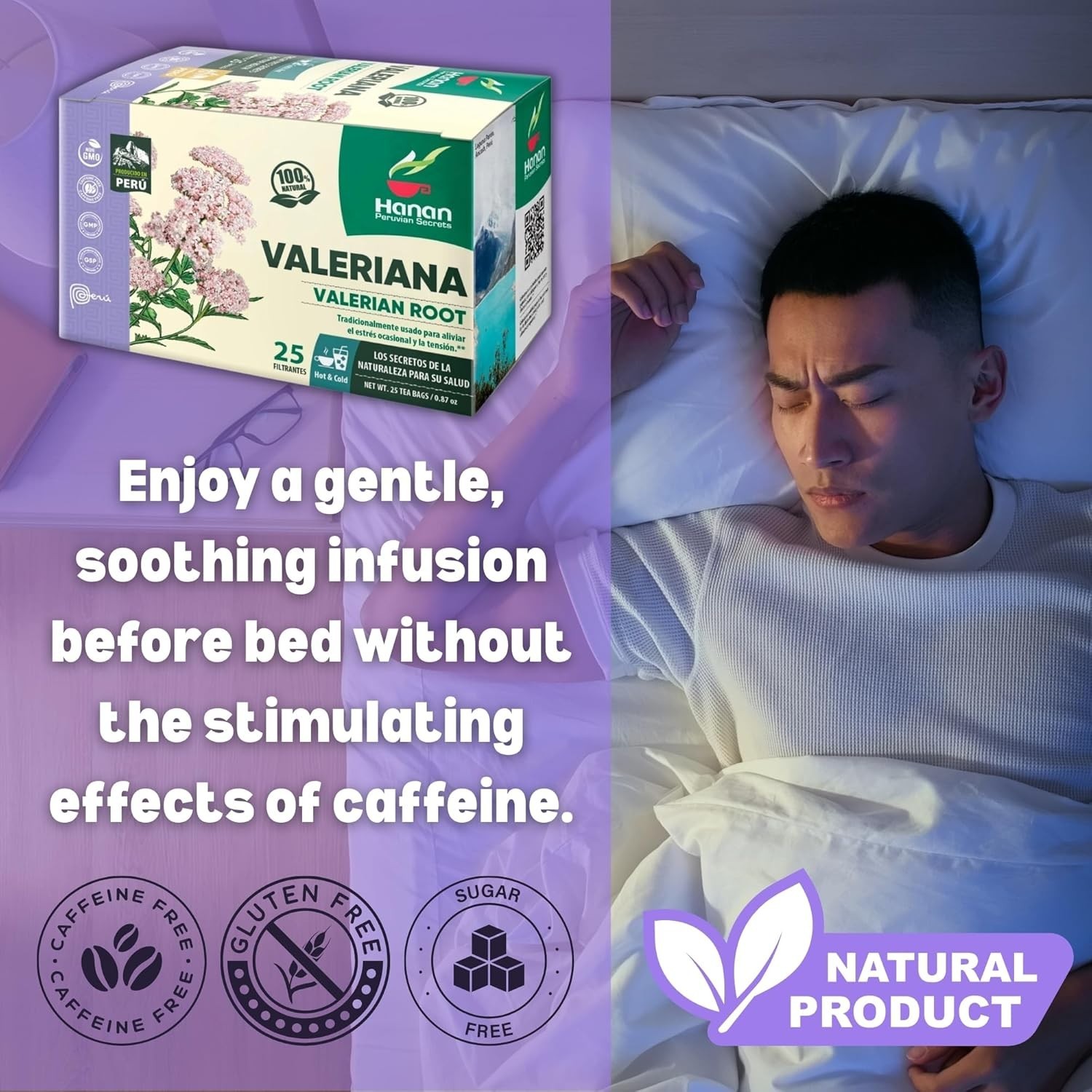 Valerian Root 25 Herbal Tea Bags Valeriana from Peru