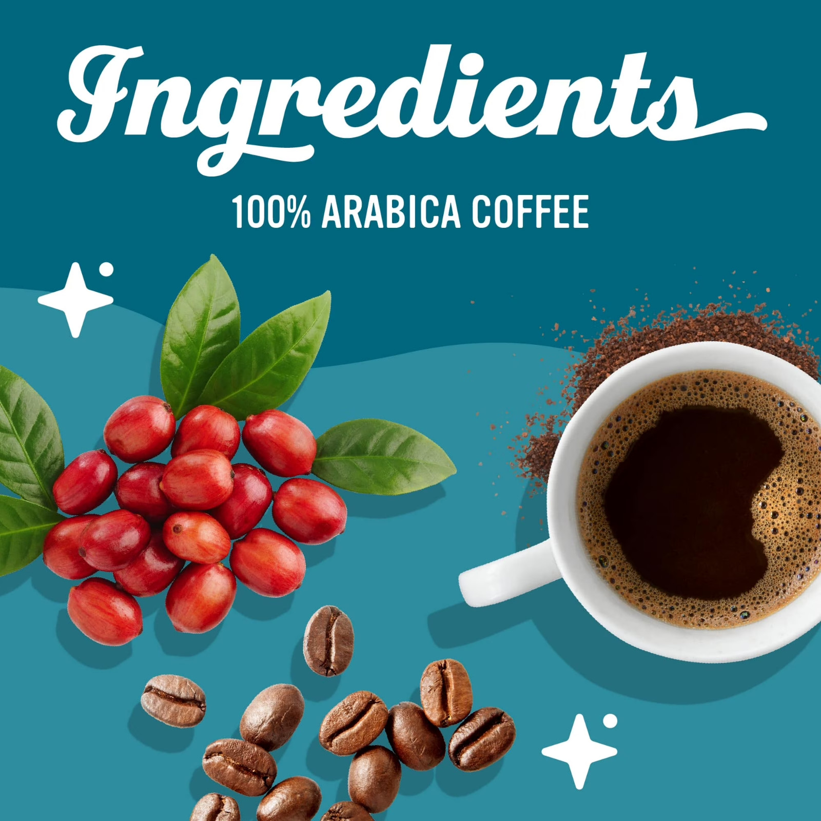 Caribou Coffee Decaf Caribou Blend Medium Roast Ground Coffee, Arabica 12 oz New
