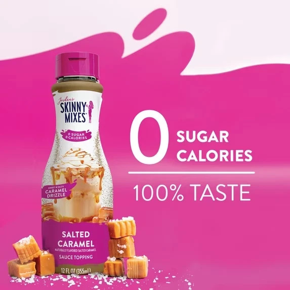Jordan’s Skinny Mixes, Sugar Free Salted Caramel Sauce 12 fl oz