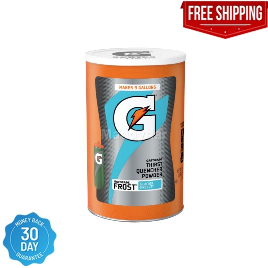 Gatorade Thirst Quencher Powder Frost Glacier Freeze 76.5 Oz Makes 9 Gallons New