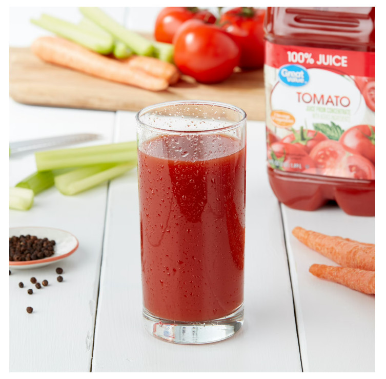 (2 pack) Great Value Tomato 100% Juice, 64 fl oz