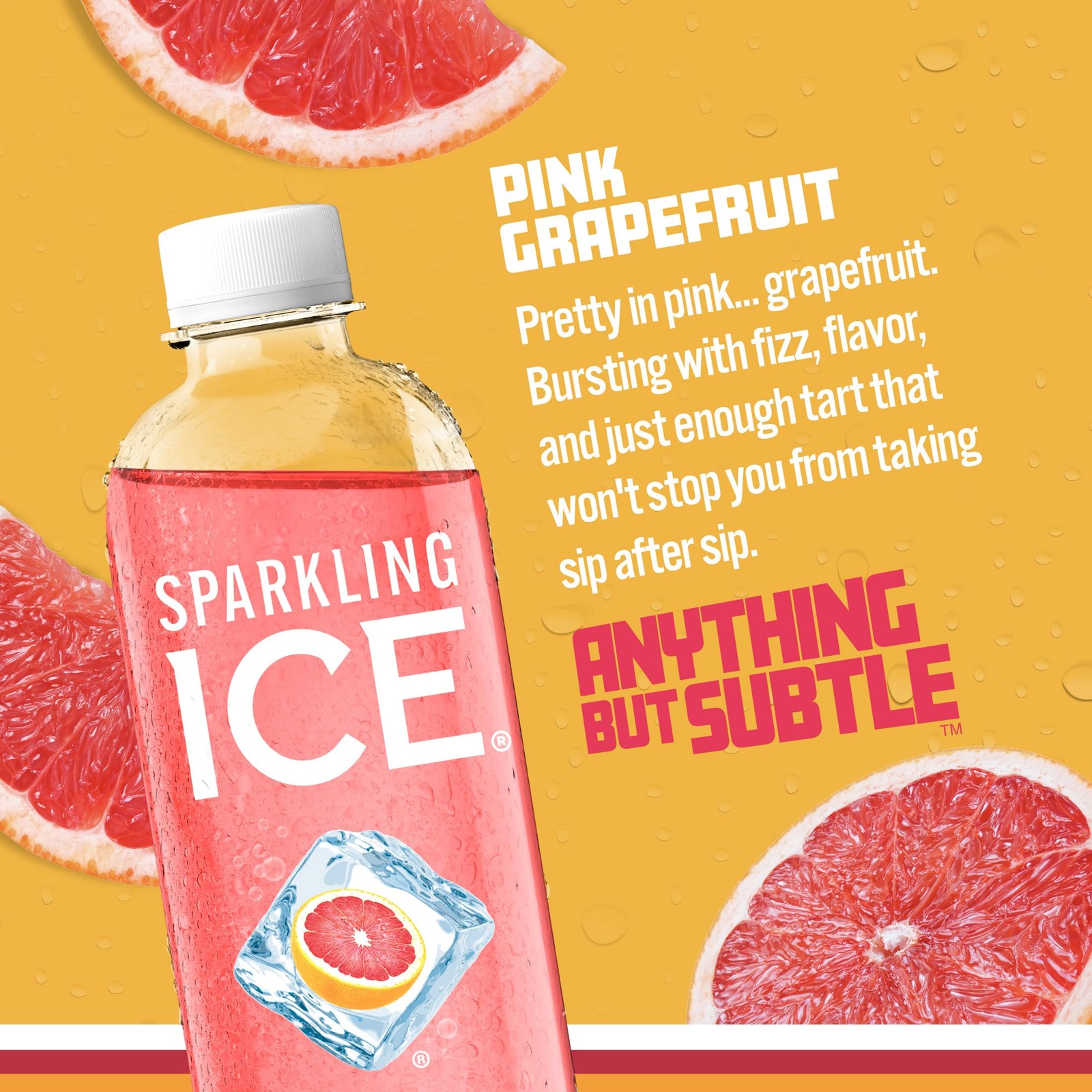 Pack Of 1 Pink 1 Red Grapefruit Sparkling Water Zero Sugar Flavored