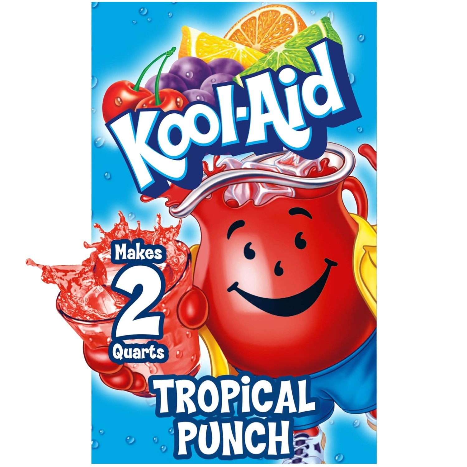 Unsweetened Tropical Punch Powdered Drink, 192 Count Packets