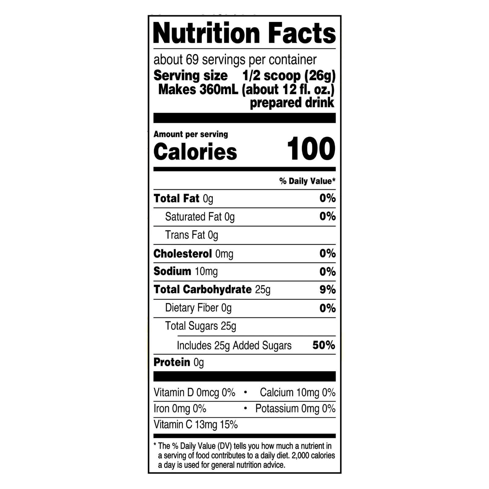 Great Value tropical punch drink mix, 63 oz