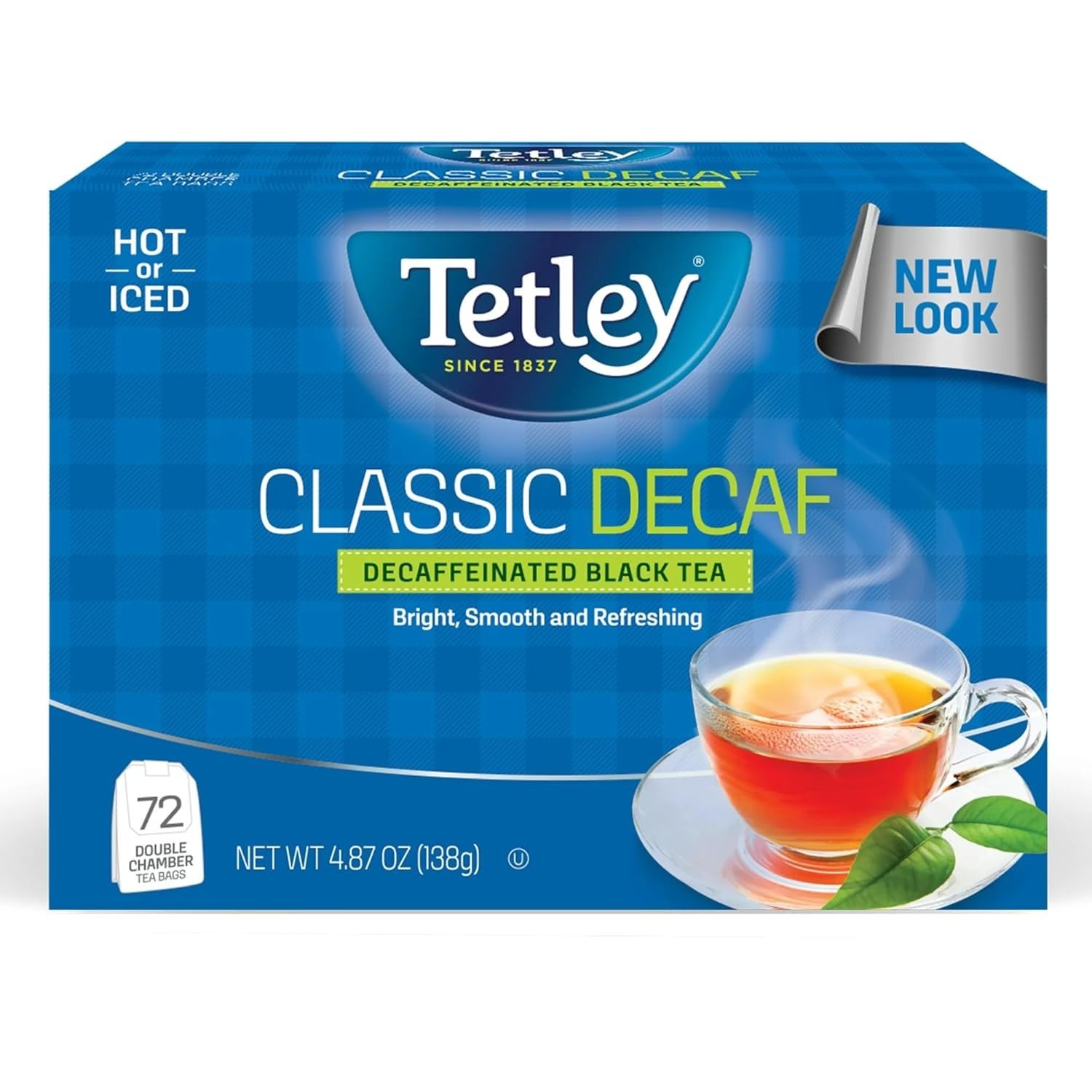 72 Count Decaffeinated Classic Black Teabags – Indulge in Rich Flavor Anytime