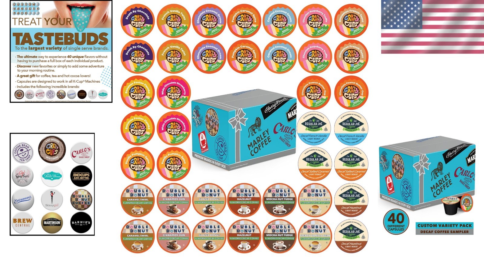Exclusive 40 Count Decaf Coffee Pods Variety – Perfect for Any Occasion