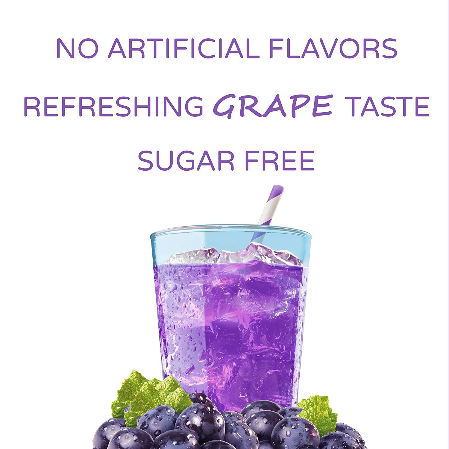 Crystal Light with Caffeine Grape Flavor – On The Go packets 10 Count- 2 Boxes