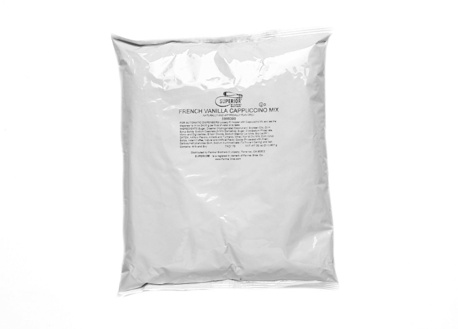 French Vanilla Cappuccino Mix, Superior, 2 lb bag