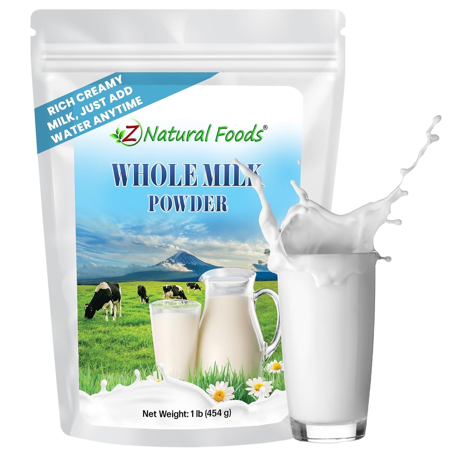 Organic Whole Milk Powder, 1 lb | Non-GMO, Kosher-Certified, Gluten-Free Delight