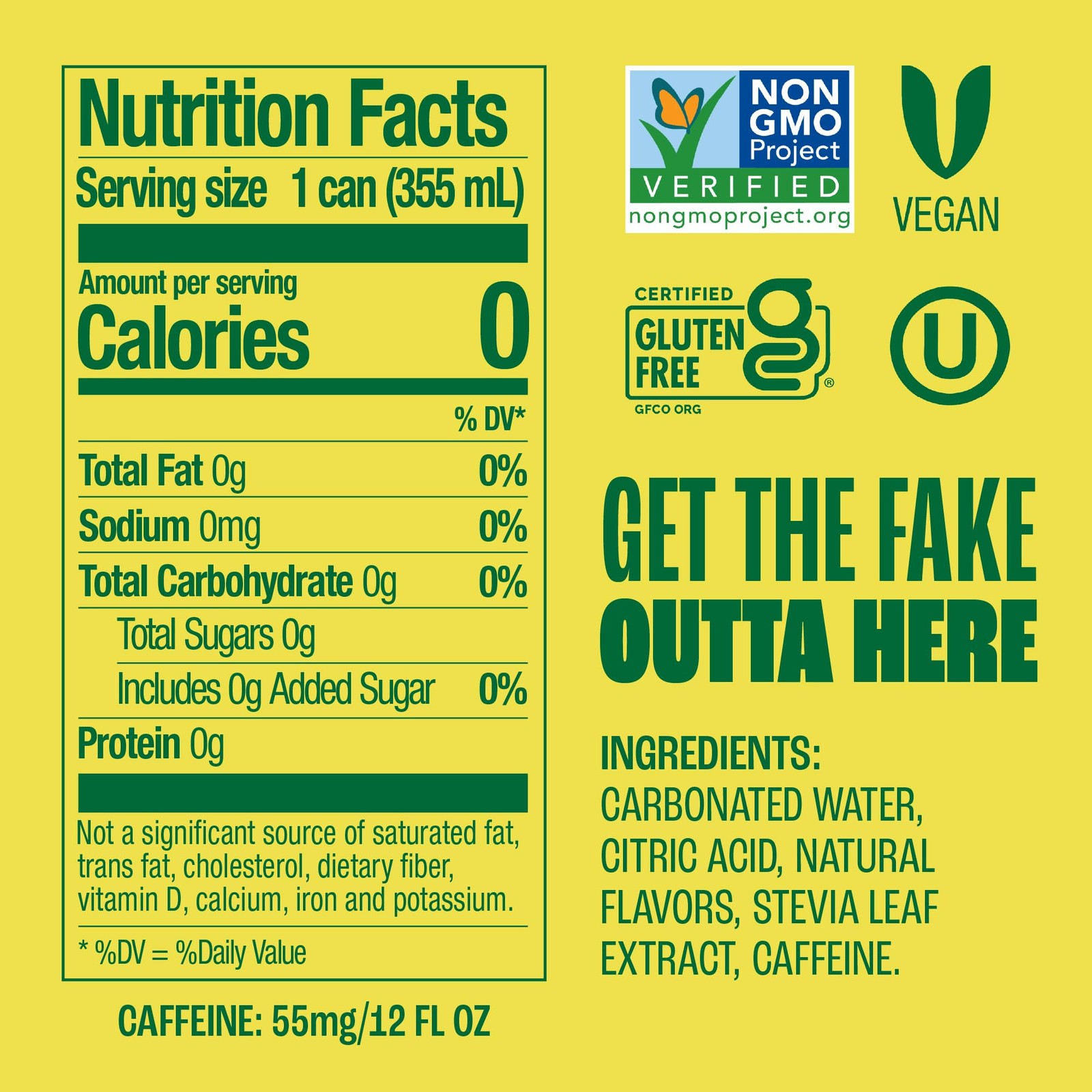 Zevia Zero Sugar Soda, Mountain Zevia, 12 oz Cans (24-Pack) Naturally Sweetened