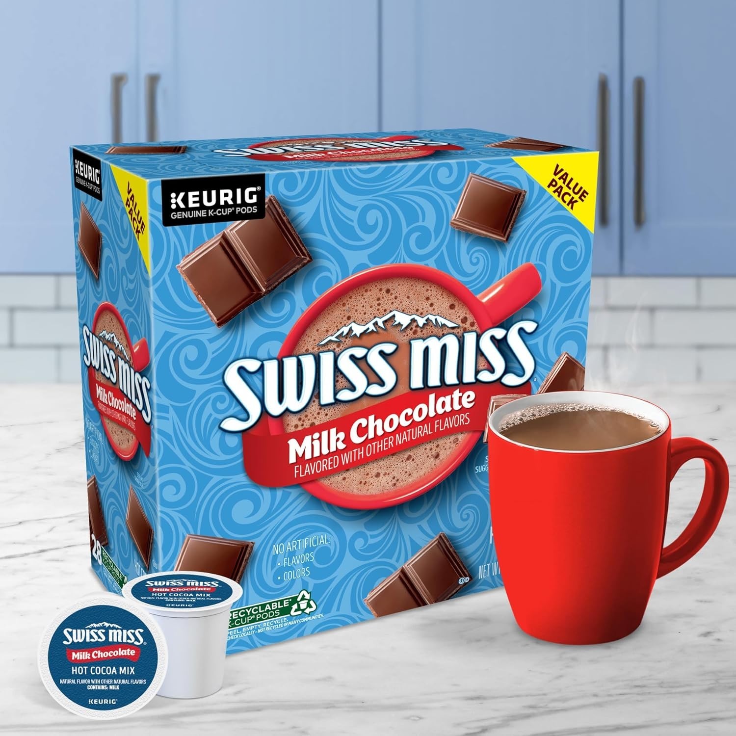 Delicious Milk Chocolate Hot Cocoa K-Cup Pods, 28 Count – Quick Treat Anytime!