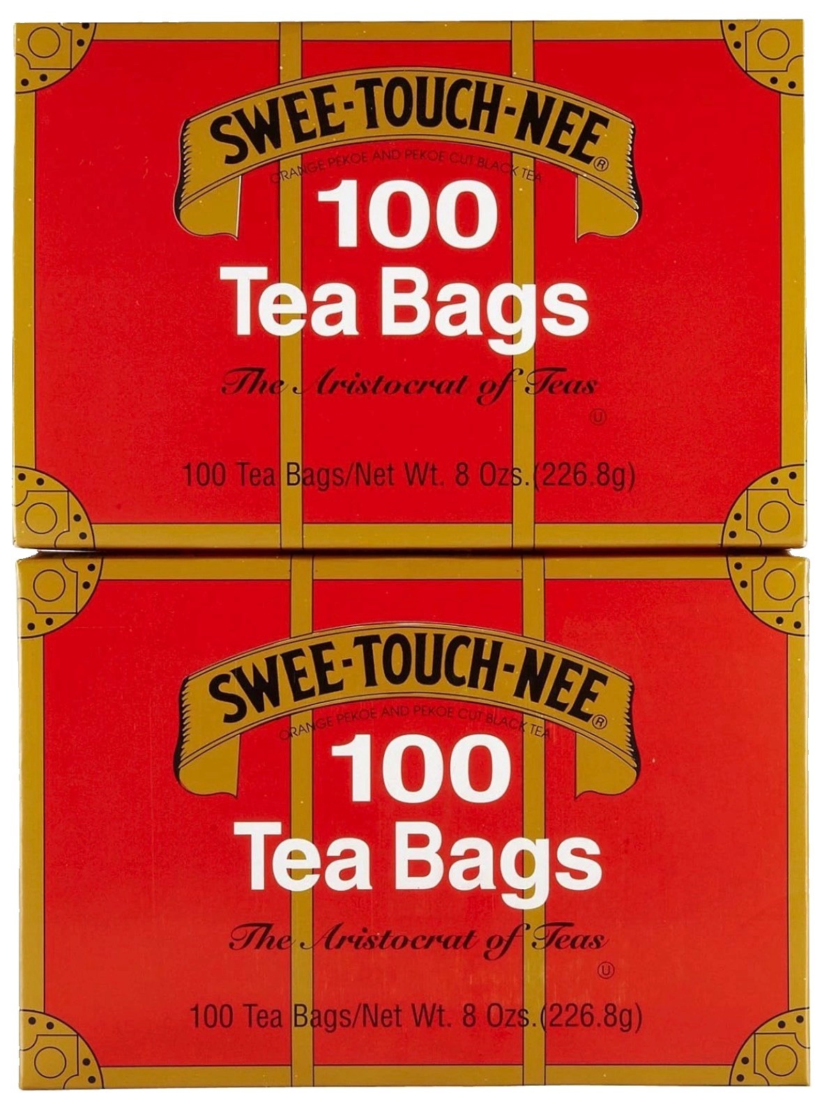 Swee Touch Nee Orange Pekoe & Pekoe Cut Black Tea Bags, 100 Ct, 2 Pk Total = 200