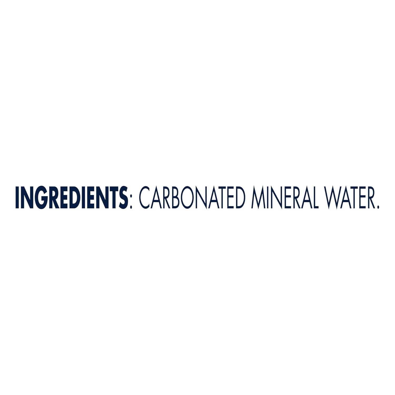 Unflavored Sparkling Mineral Water – Pack of 12 Plastic Bottles 33.8 Fl Oz
