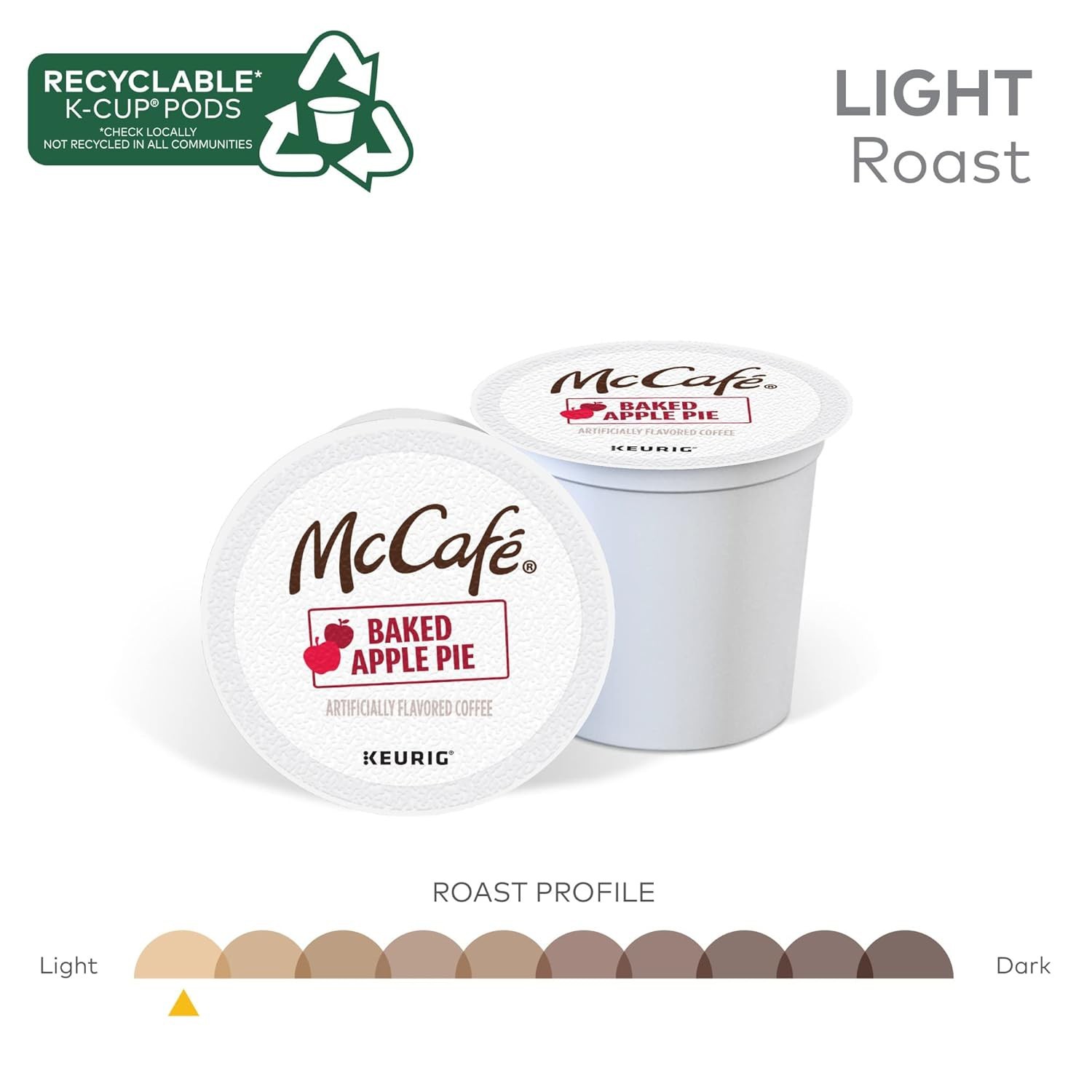 60 Count – McCafe Baked Apple Pie Coffee, Keurig Single Serve K-Cup Pods