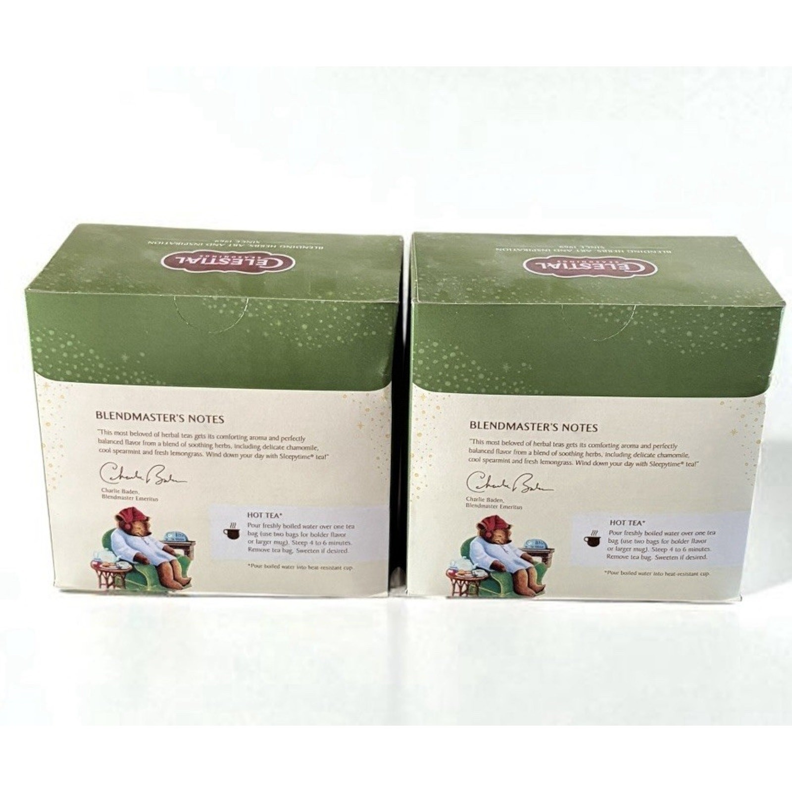 2 Boxes Sleepytime Caffeine-Free Herbal Tea Bags (40 Count Each )
