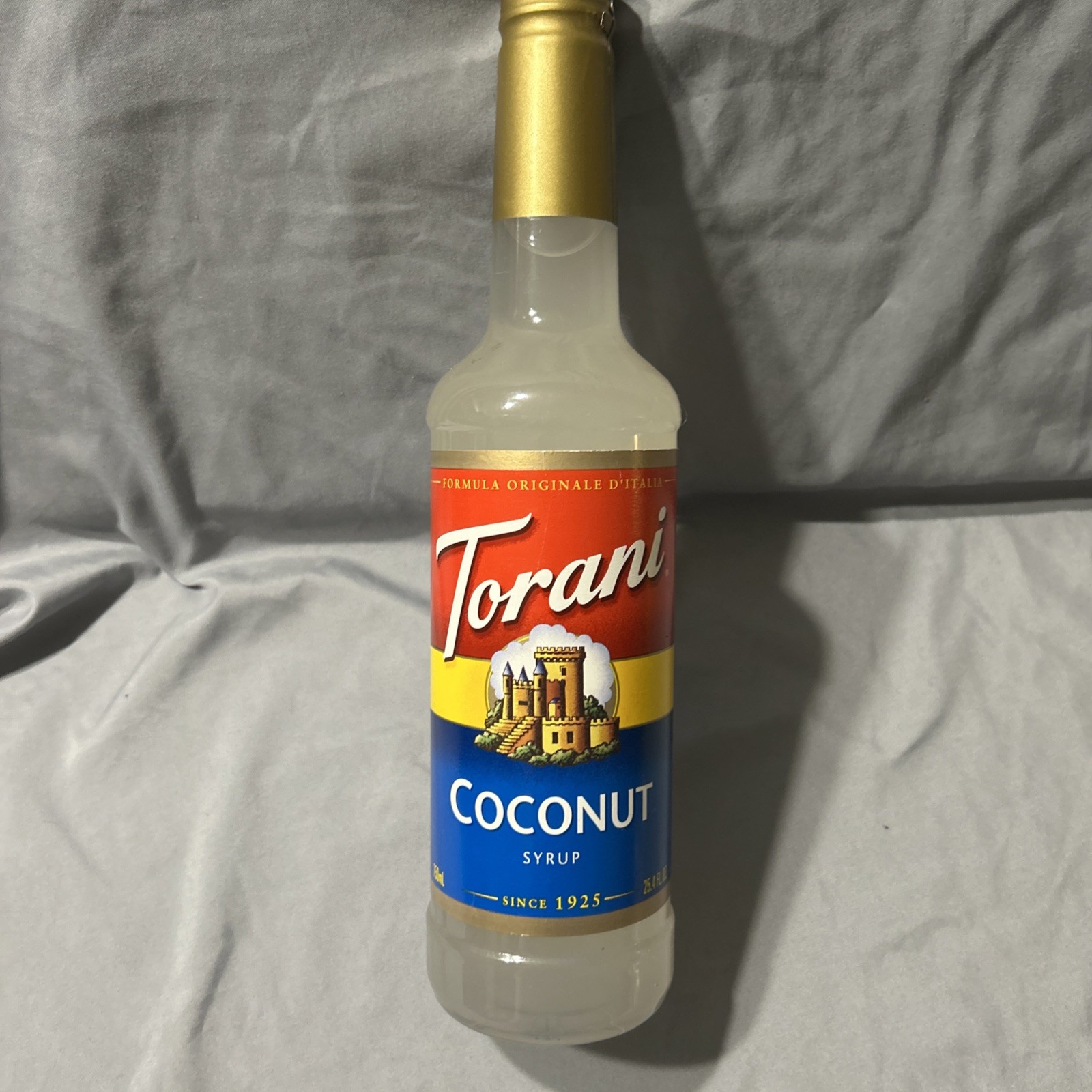 Torani Coconut Syrup For Drinks Flavoring For Coffee and Cocktails Pump Included