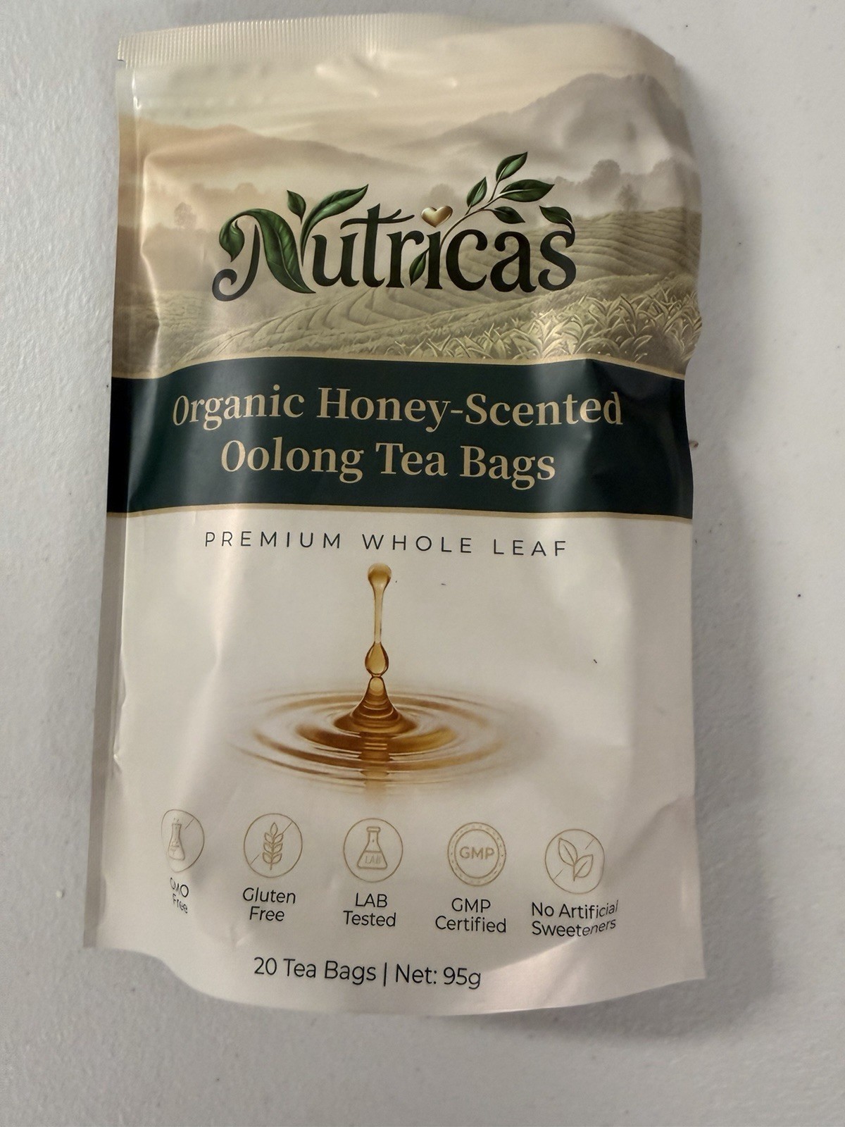 Nutricas Oolong Tea – Five 20 bag packages (100 bags total)