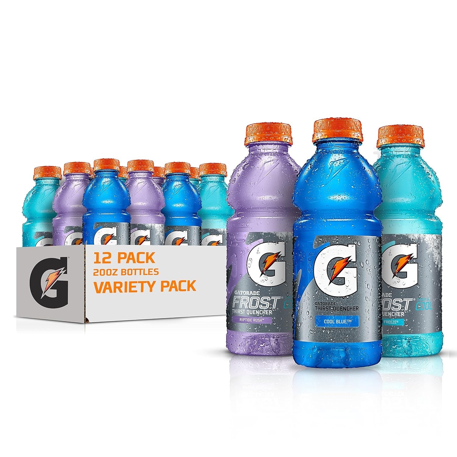 Thirst Quencher 3-Flavor Frost Variety Pack, 20 Fl Ounce – Pack of 12