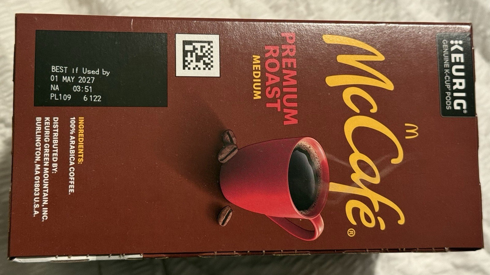 McCafe Premium Roast Medium Coffee K-Cup Pods 24 Count Keurig Exp 05/2027