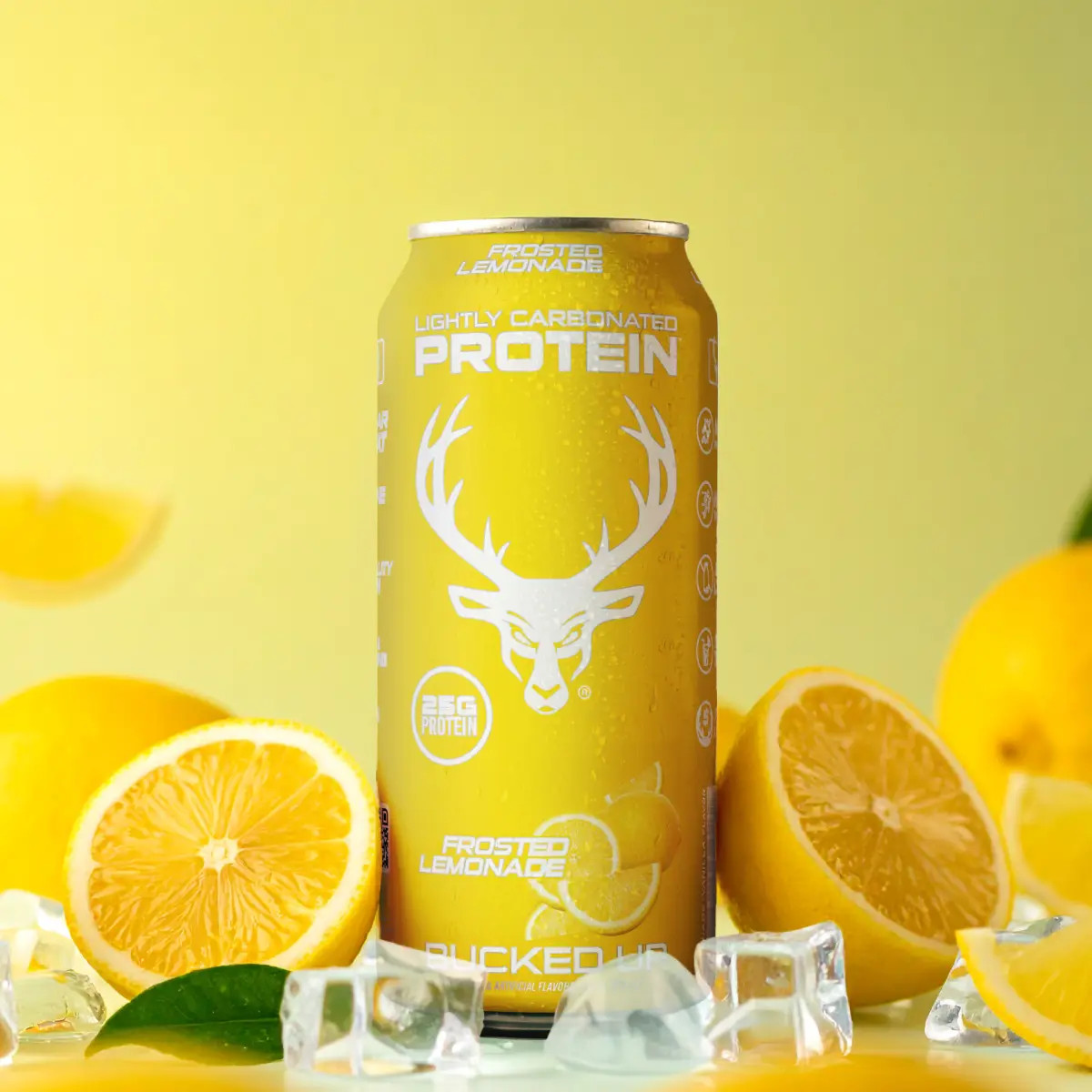 Bucked up Ready-To-Drink Lightly-Carbonated Protein Soda | 1 Case (12 Cans, 16 O