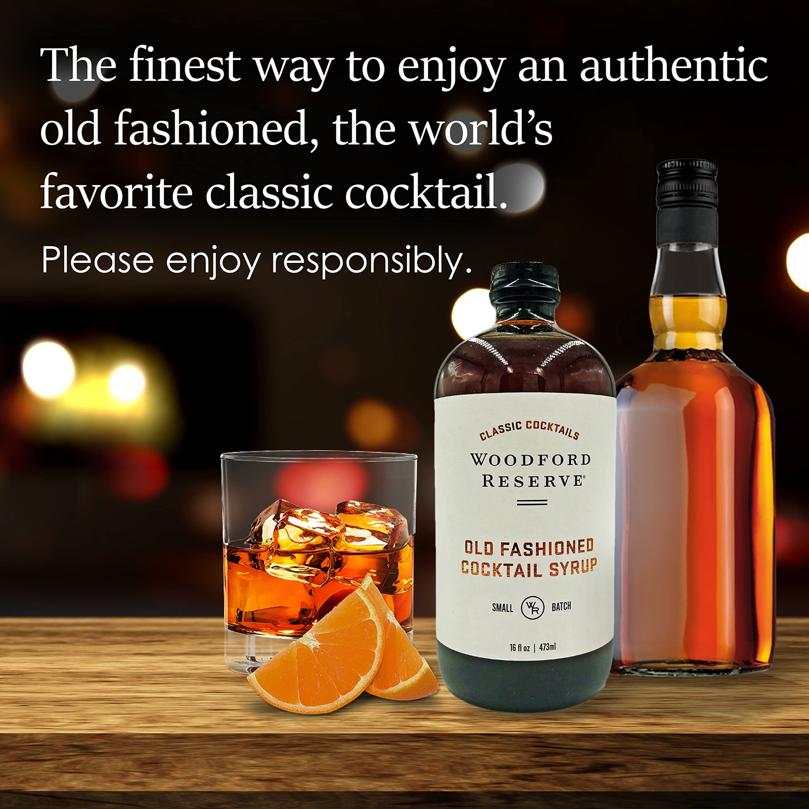 Woodford Reserve Old Fashioned Cocktail Syrup 16 Fl Oz Makes Perfect Drinks