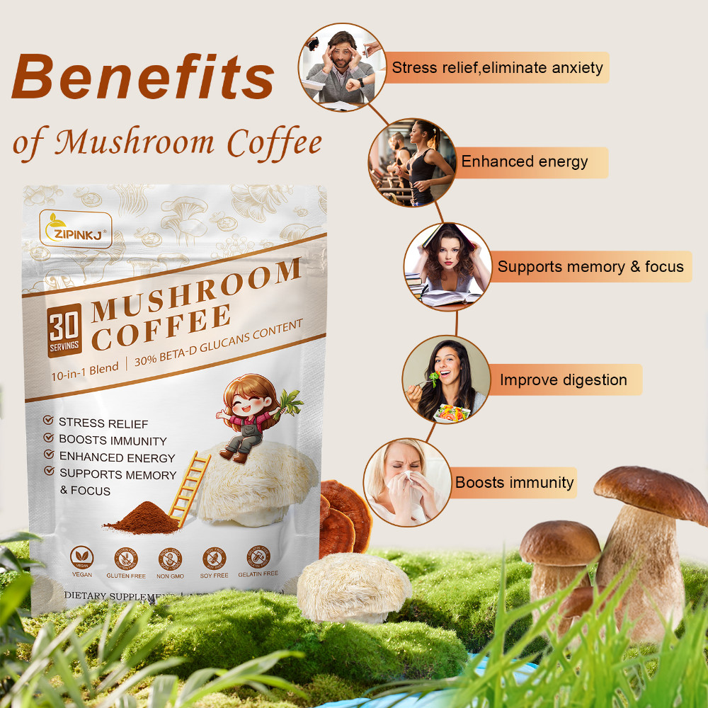 Organic Mushroom Coffee 100% Authentic FREE SHIPPING / Better Than Ryze /No Odor