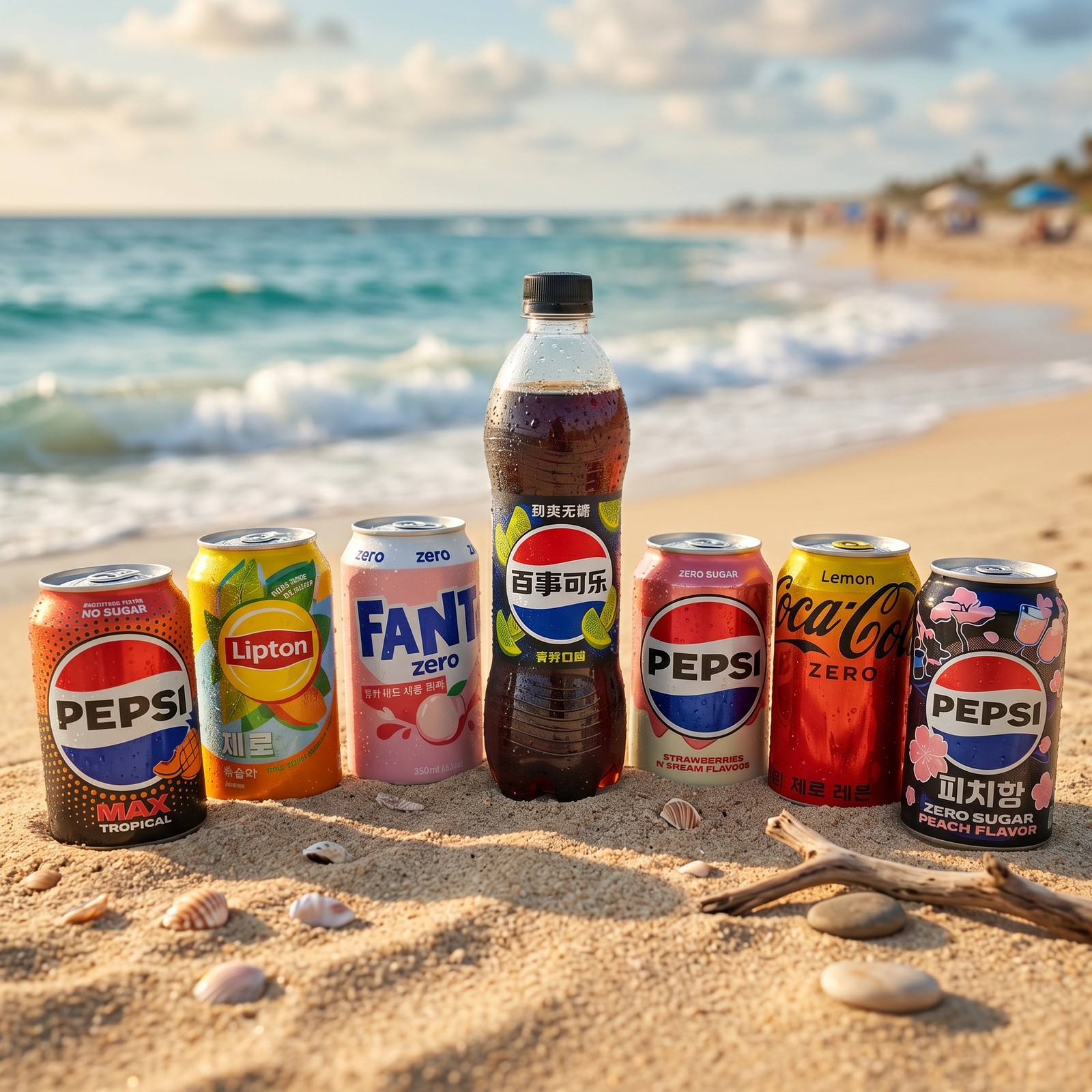 Imported Zero Sugar Sodas & Drinks 6 Pack | Choose Your Flavor Lemon Coke Zero,