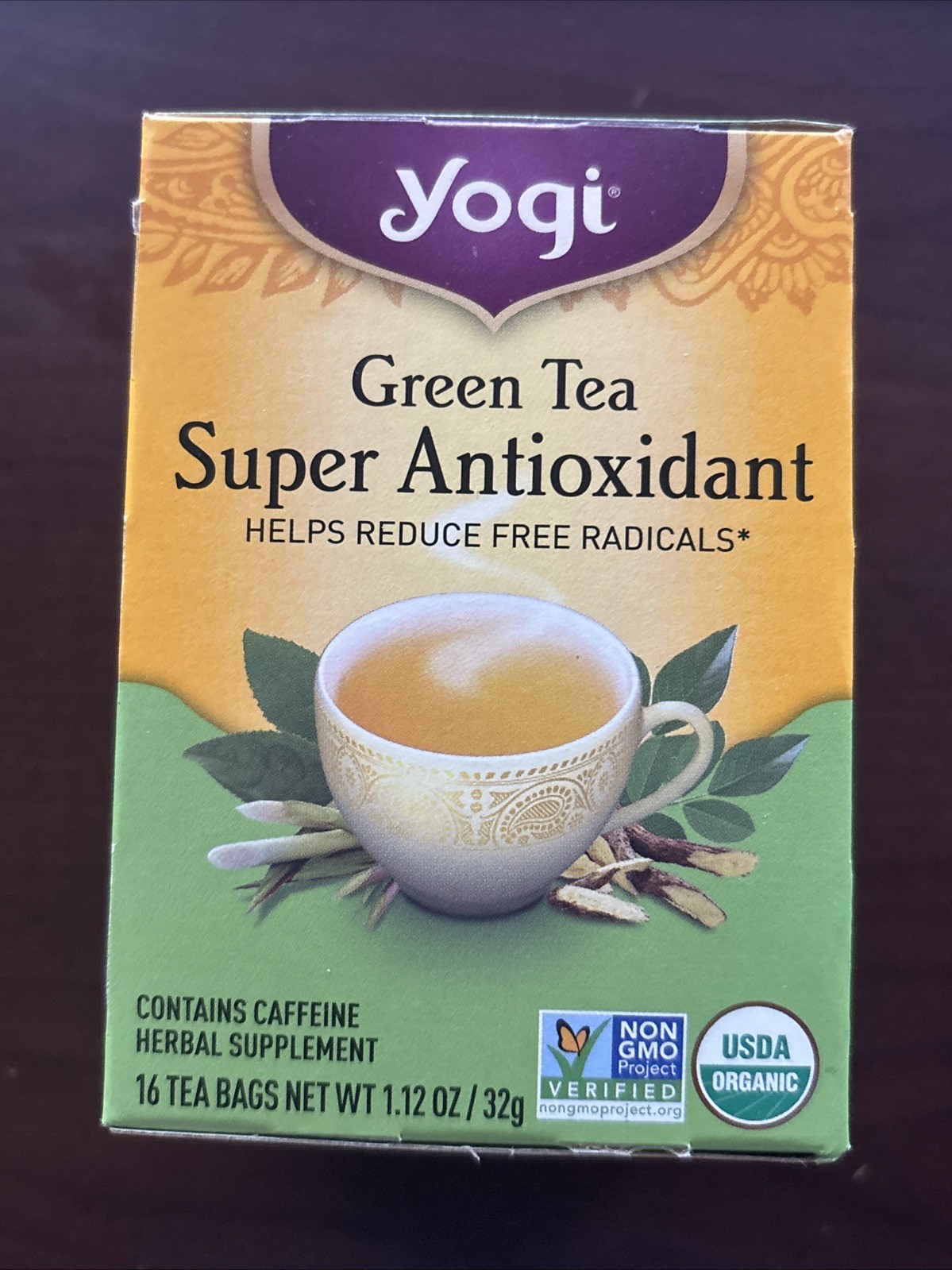 Green Tea Super Antioxidant Yogi Herbal Supplement
