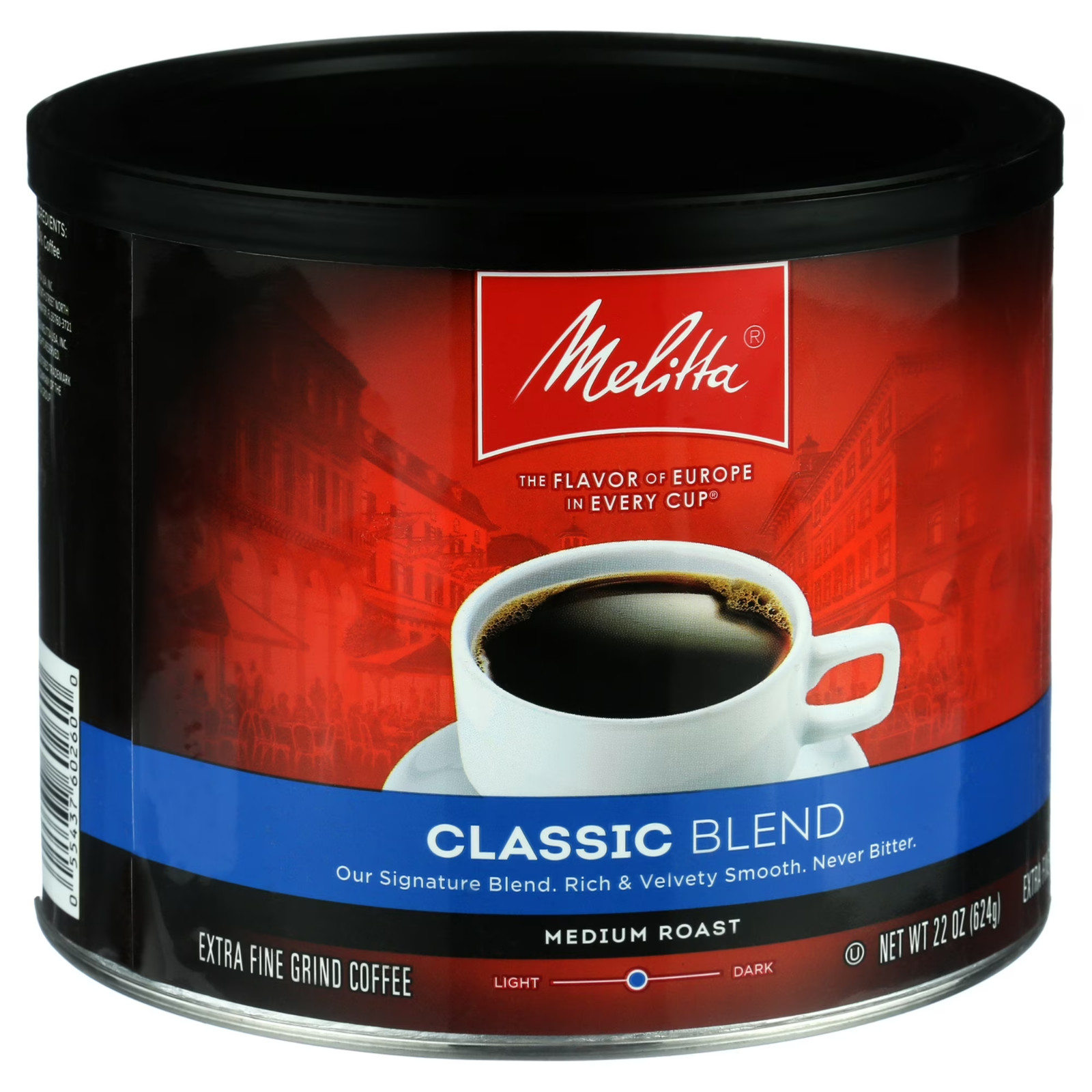 Melitta Classic Roast Caffeinated Canned Coffee 22 oz-free shipping