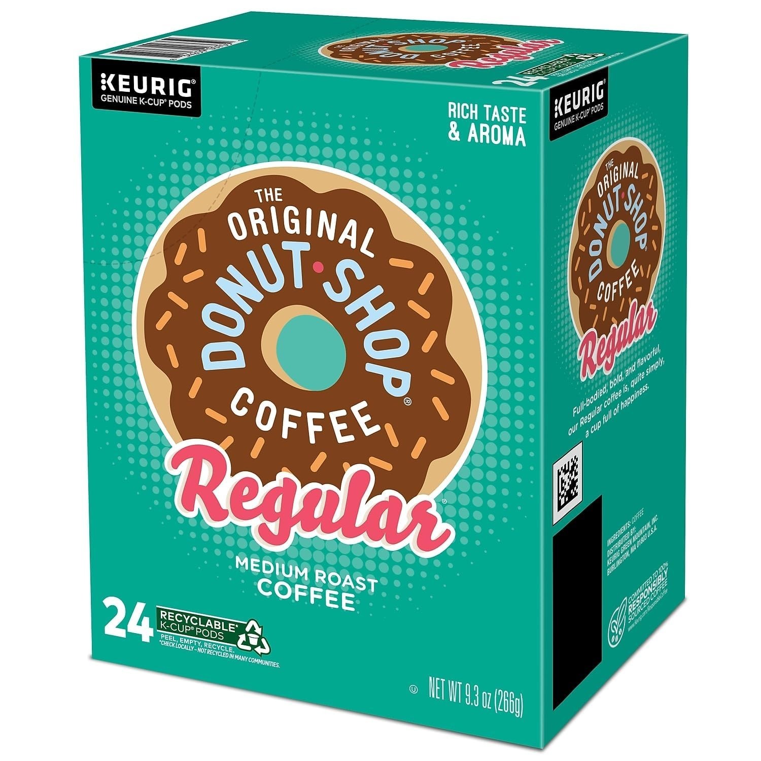 The Original Donut Shop Regular K-Cups Medium Roast Coffee Pods – 96 Count