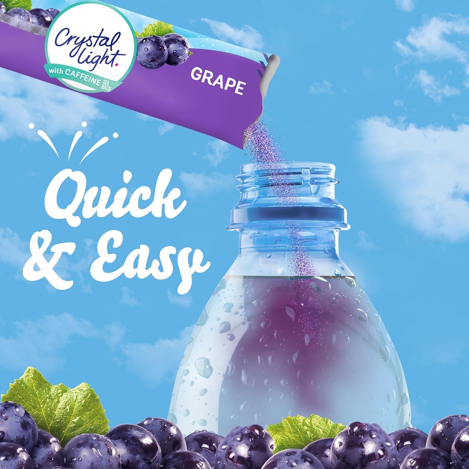 Convenient 120-Count Grape Caffeine Drink Mix – Zero Sugar for Anytime Enjoyment