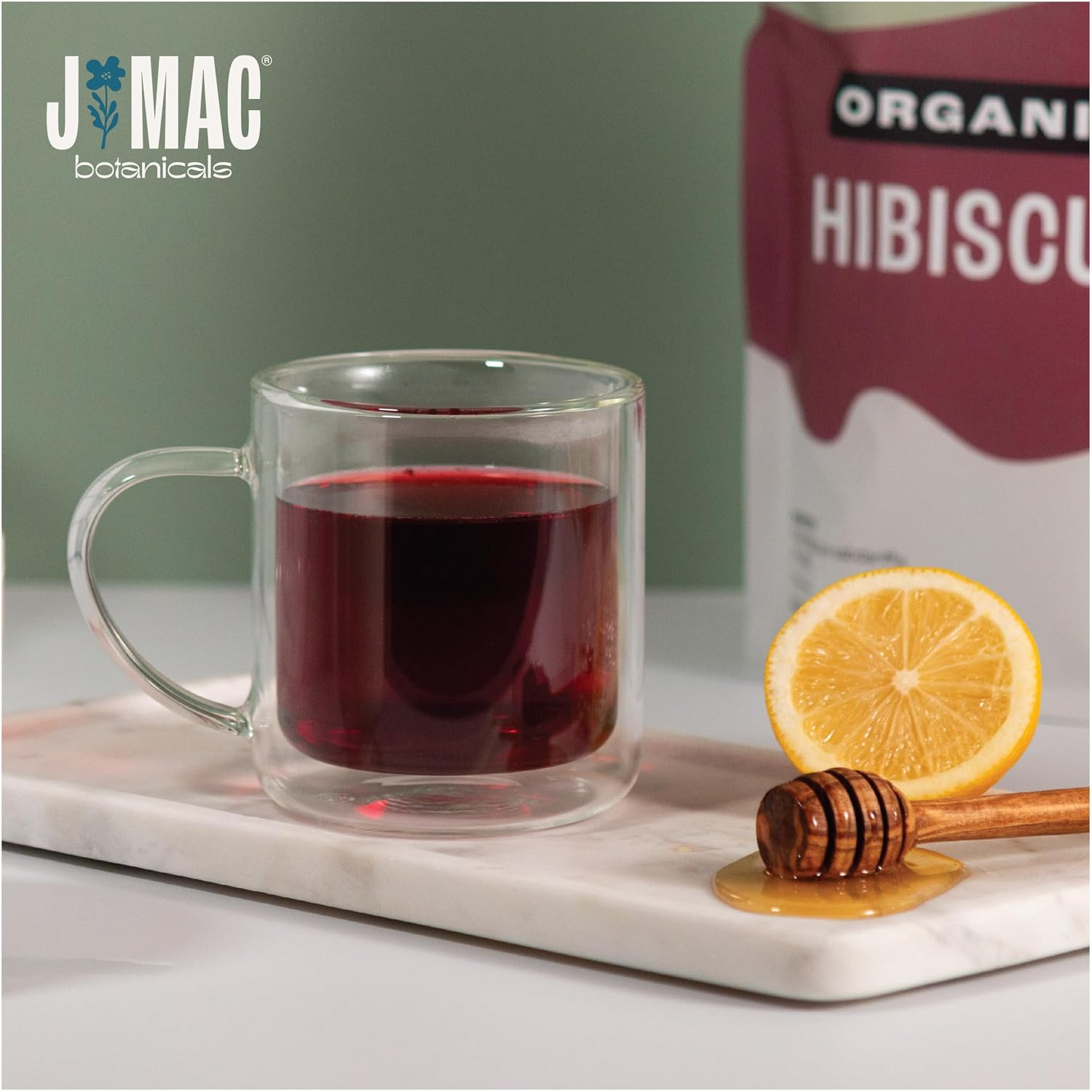 Certified Organic Hibiscus Flower (2 Pounds), Hibiscus Tea, Cut & Sifted Flowers