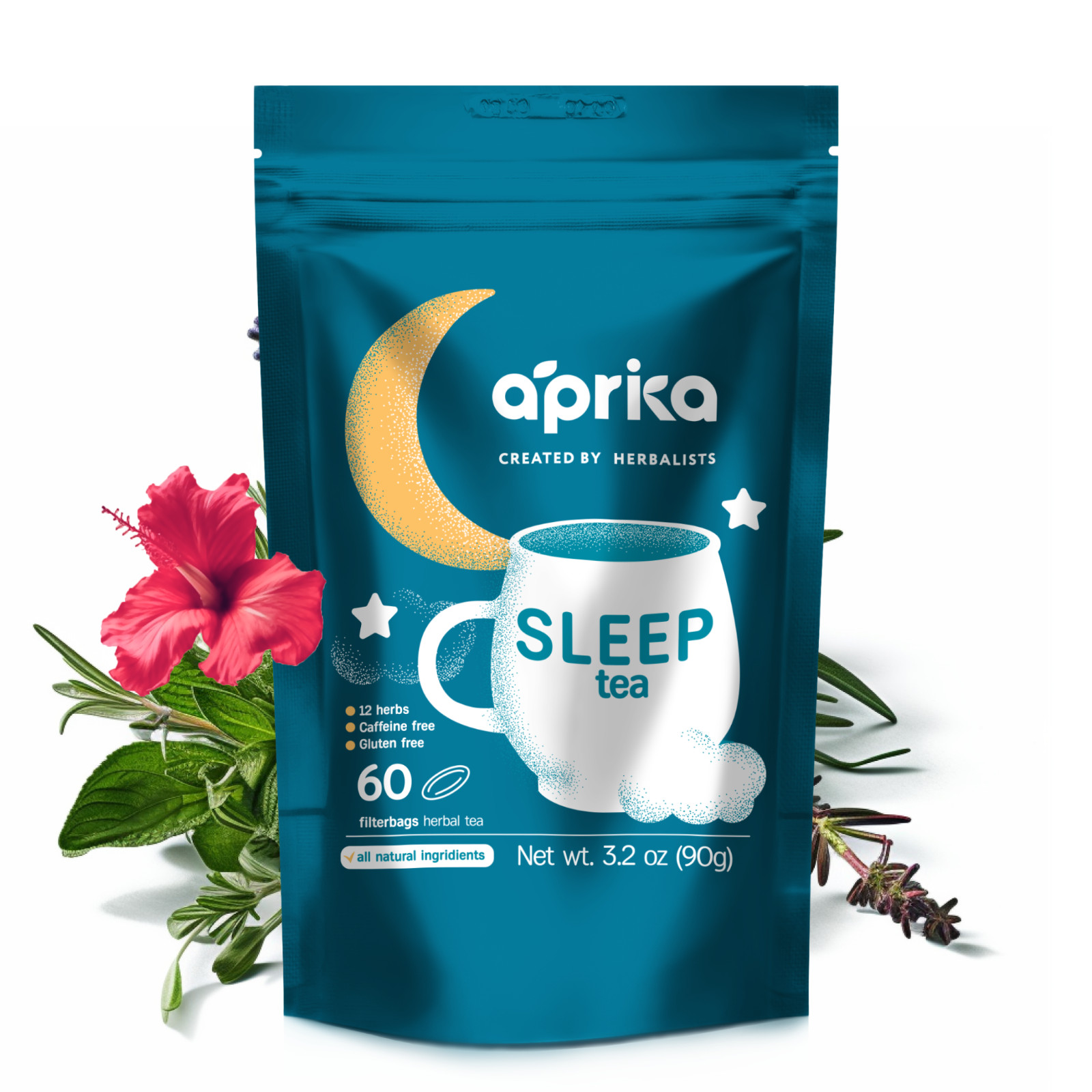 Bedtime Tea – Sleep Tea bags, 100% Natural Herbal Tea, 60 bags, USA seller