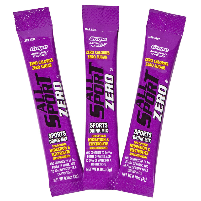 All Sport Powder Hydration Sticks, Zero Calorie Sports Drink, Variety 500/Case