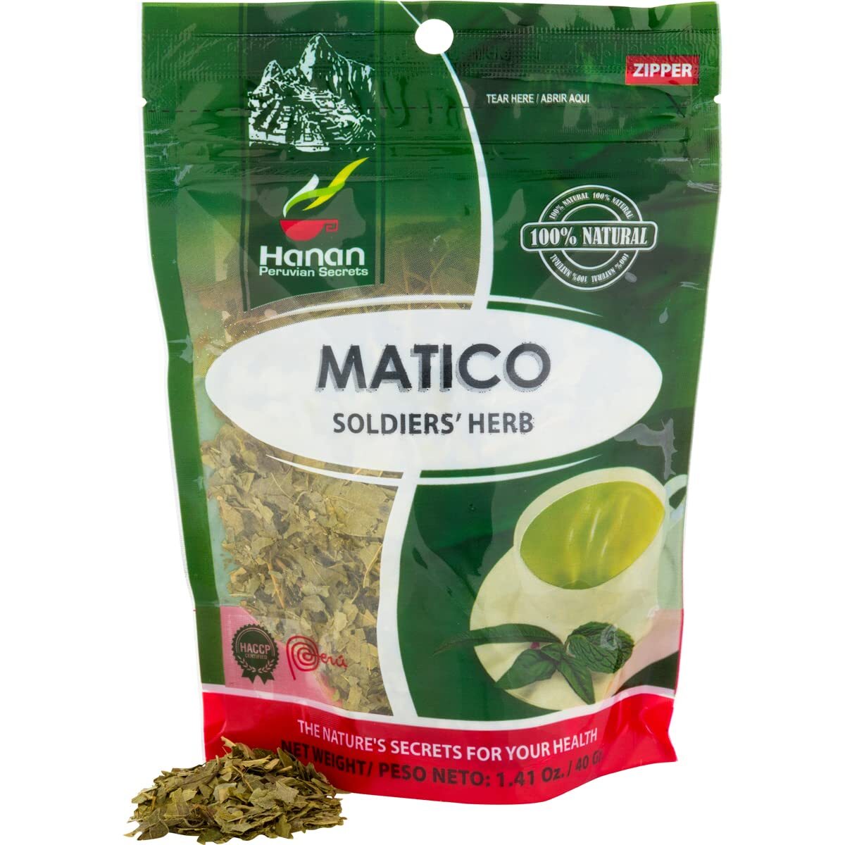 Matico 40g Soldiers Herb 1.4oz Herbal Tea from Peru