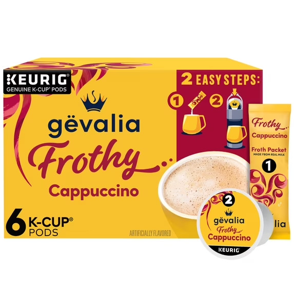 Gevalia Frothy 2-Step Artificially Flavored Cappuccino Espresso Style K