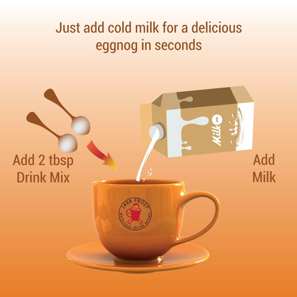 Instant Eggnog Drink Mix, 8 oz bag