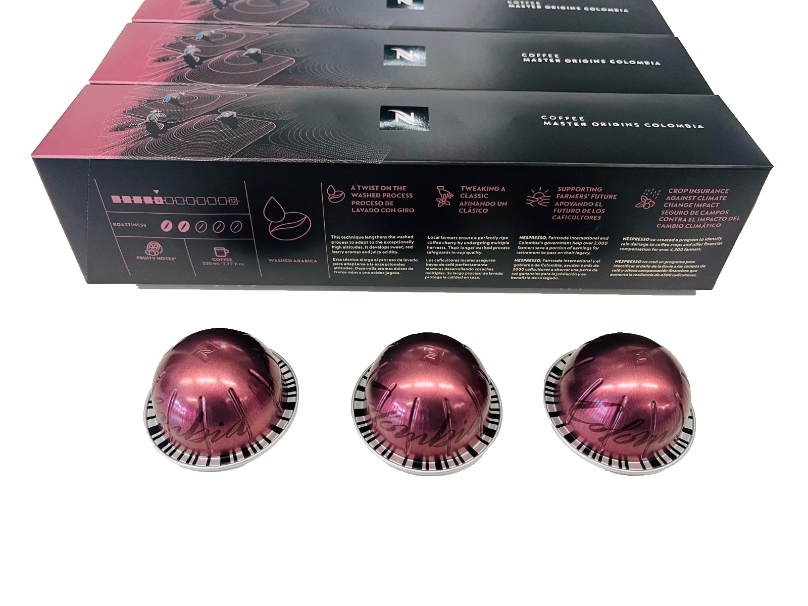 Nespresso Vertuo Master Origins Colombia Coffee Pods, 60-count (case) 7.77 oz.