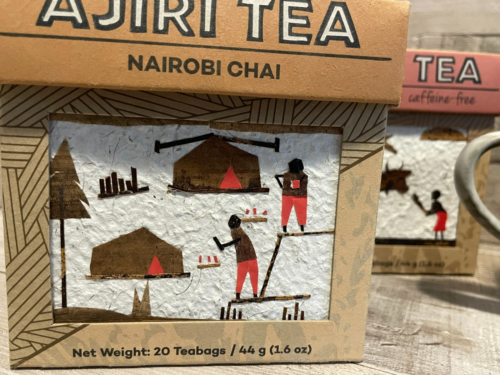 Ajuri Rooibos & Nairobi Chai Teas from Kenya w/ Mug Gift Set