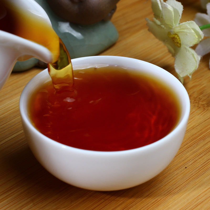 357g Aged 11 Years Ripe Pu-Erh Tea Cake Fermented Shou Chinese Puerh Premium