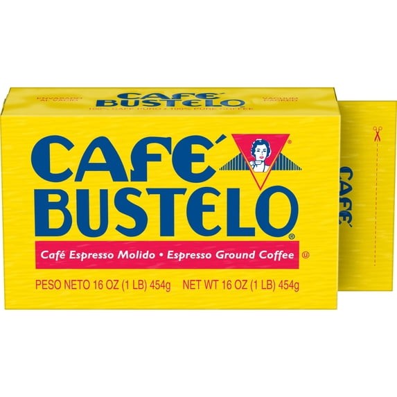 ( 2 Pack ) Cafe Bustelo Ground Coffee, Dark Roast, 16 oz Brick..