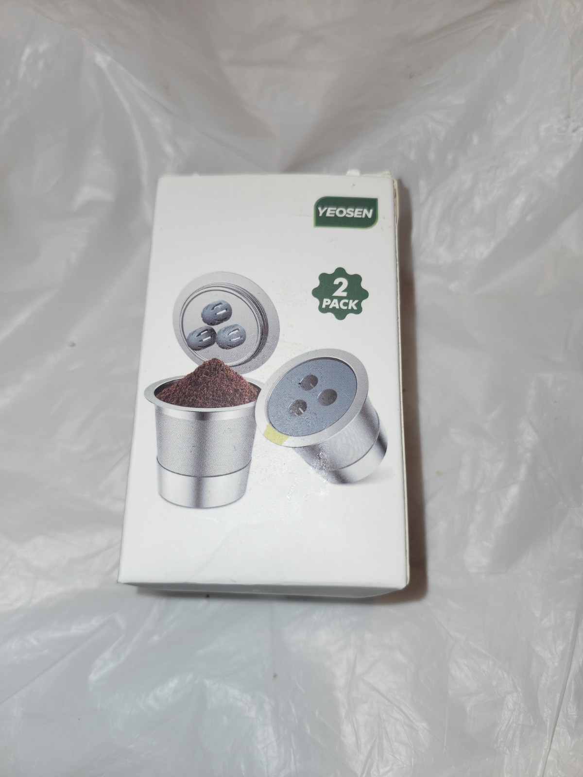 Refillable K-Cup Coffee Pods – Universal Stainless Steel, 2 Pack Dmg Box