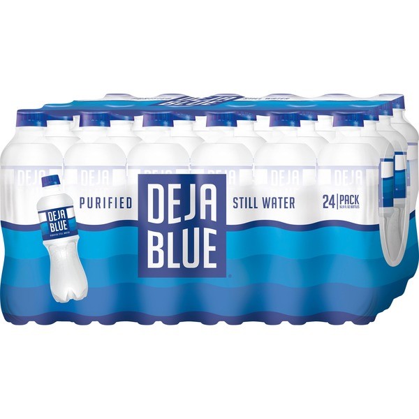 Deja Blue Purified Drinking Water, 16.9 fl oz Bottles (24 Pack)