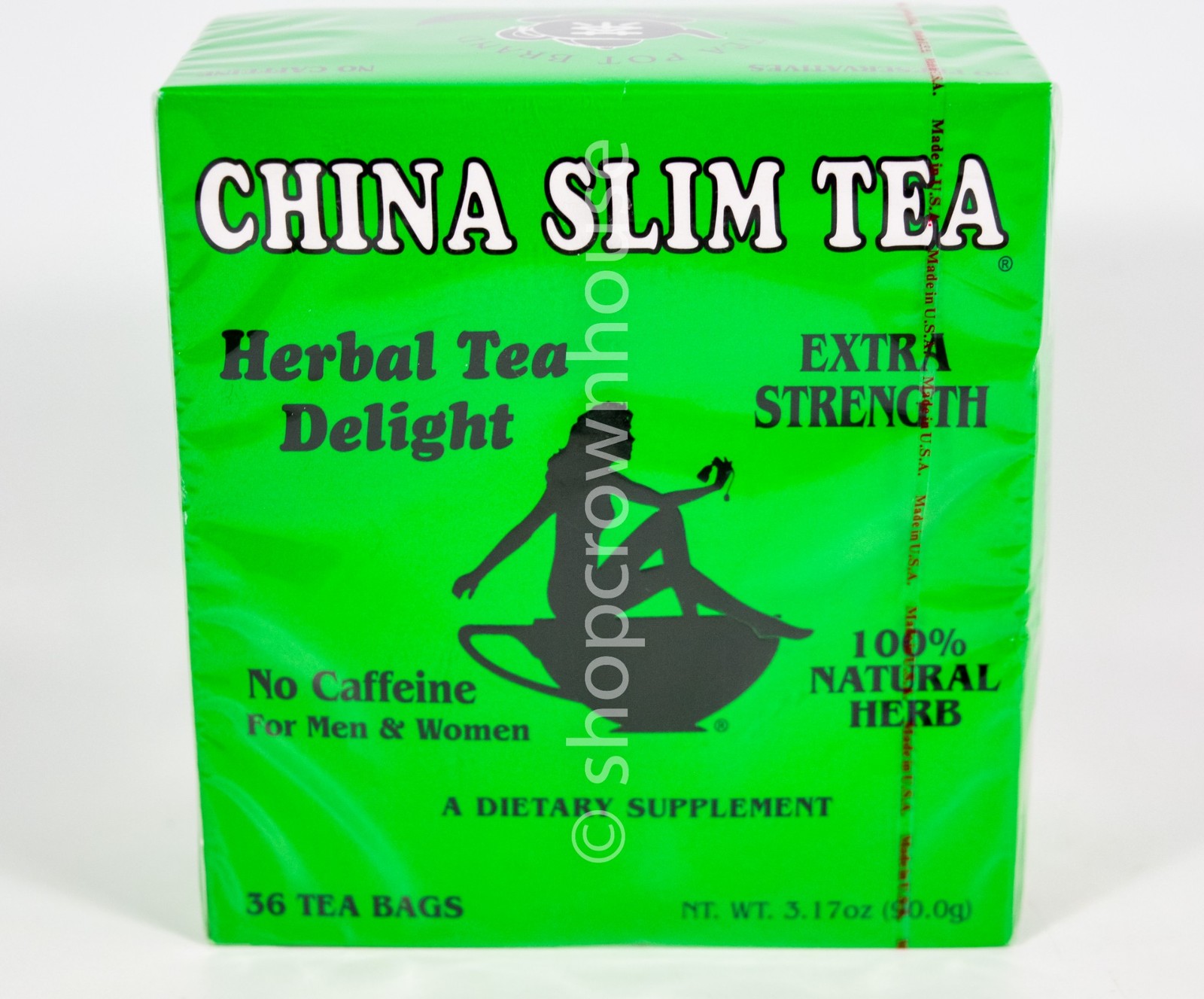 China Slim Tea Extra Strength Herbal Tea Delight No Caffeine 36 Bag Box 01/2027